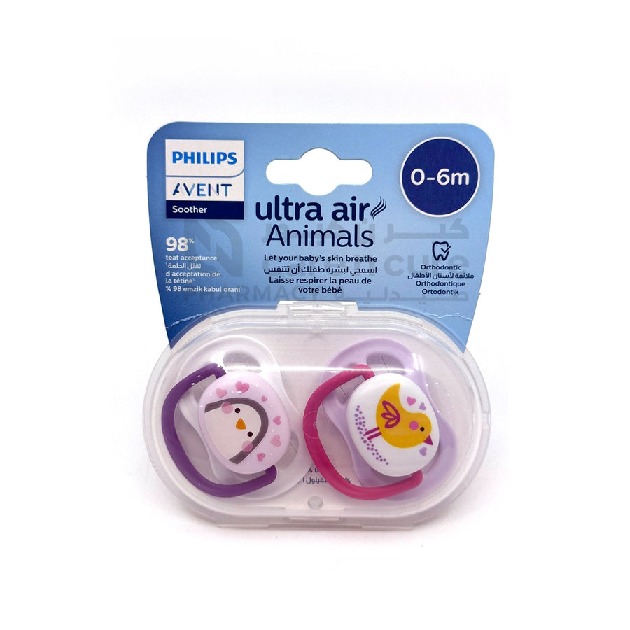 Philips Avent Sthr Air 0-6M Mx Animals X 2