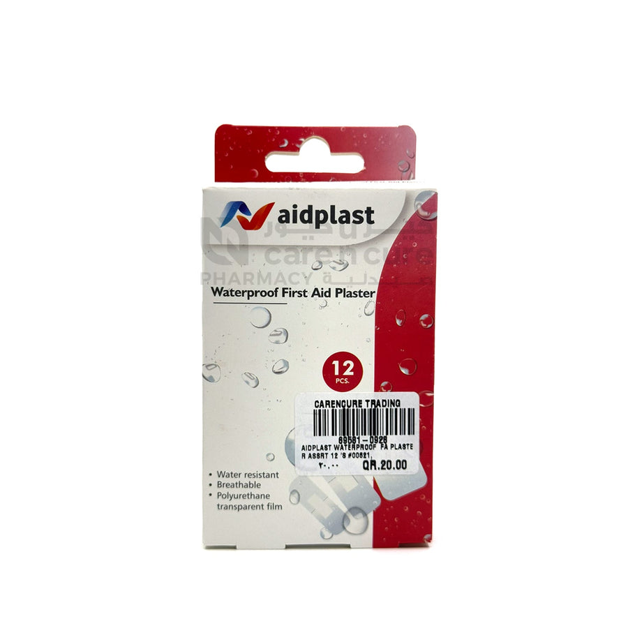 Aidplast Waterproof Fa Plaster Assrt 12 Pieces