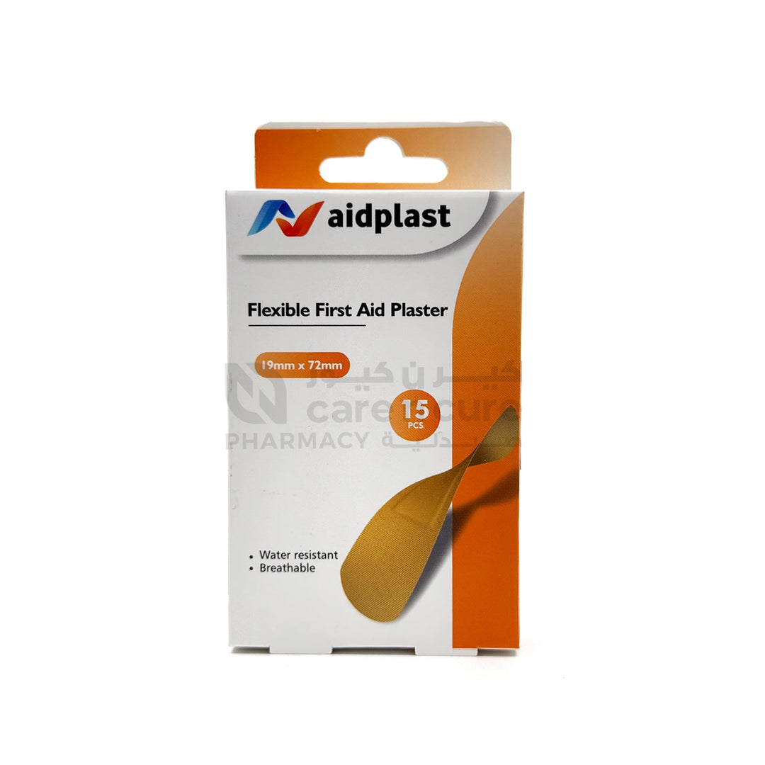 Aidplast Flexible Fa Plaster 19 mm X 72 mm 15 Pieces