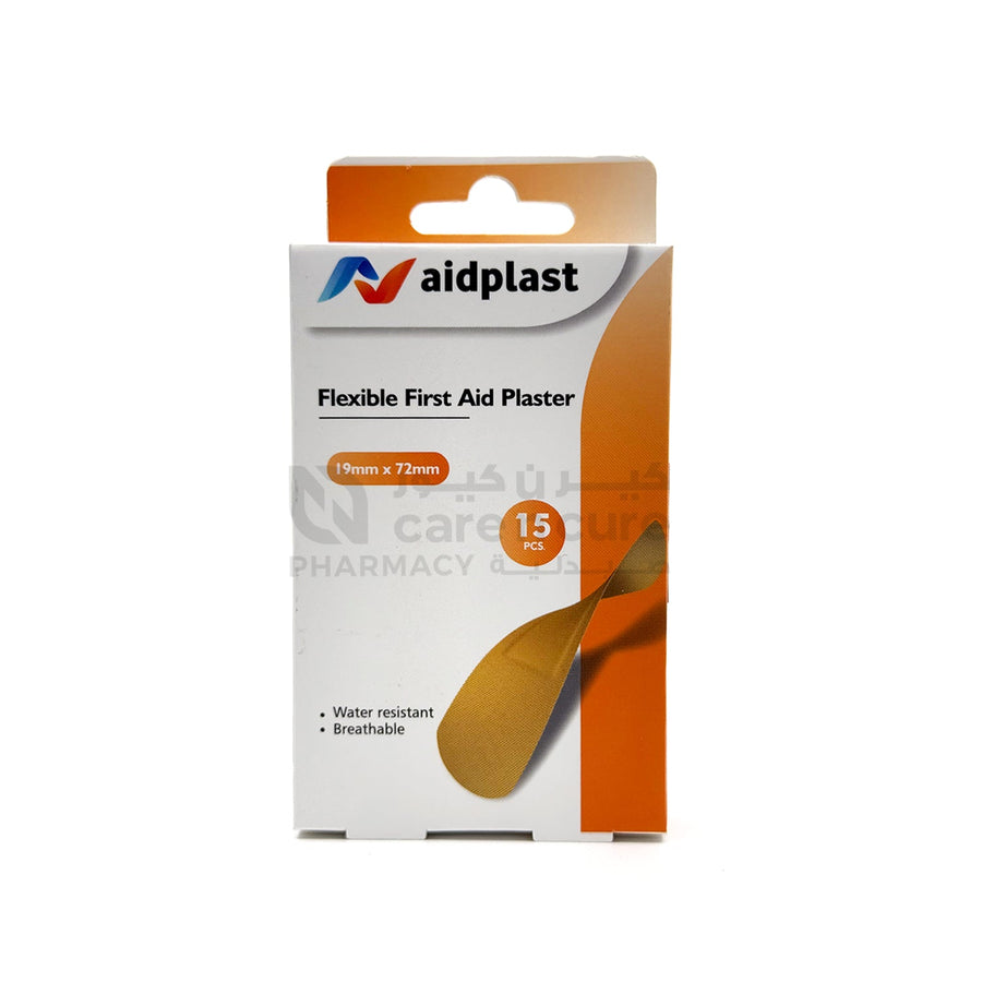 Aidplast Flexible Fa Plaster 19 mm X 72 mm 15 Pieces