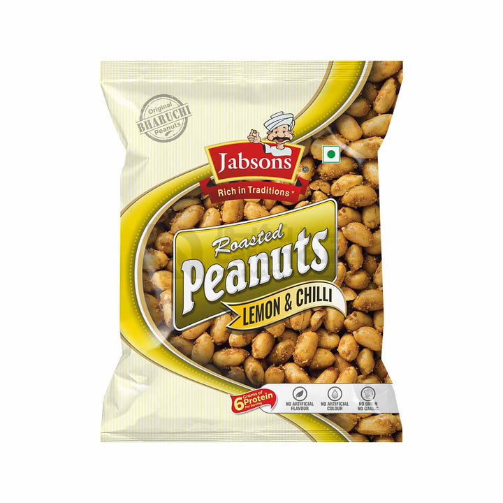 Jabson Roasted Peanut-Lemon Chilly 140 gm