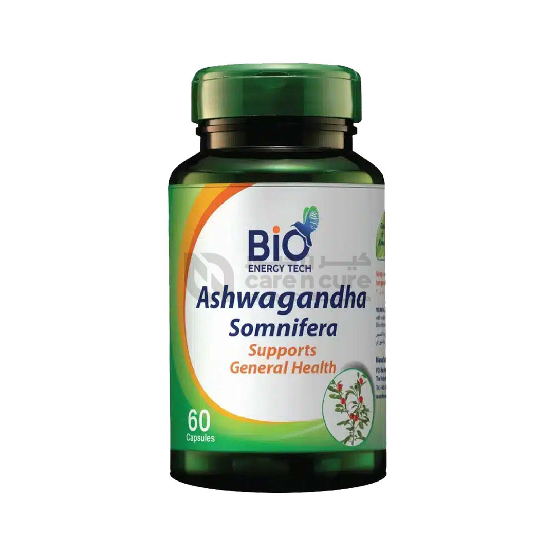 Bio Energy Tech Ashwagandha Somnifera 60 Capsules - 69729