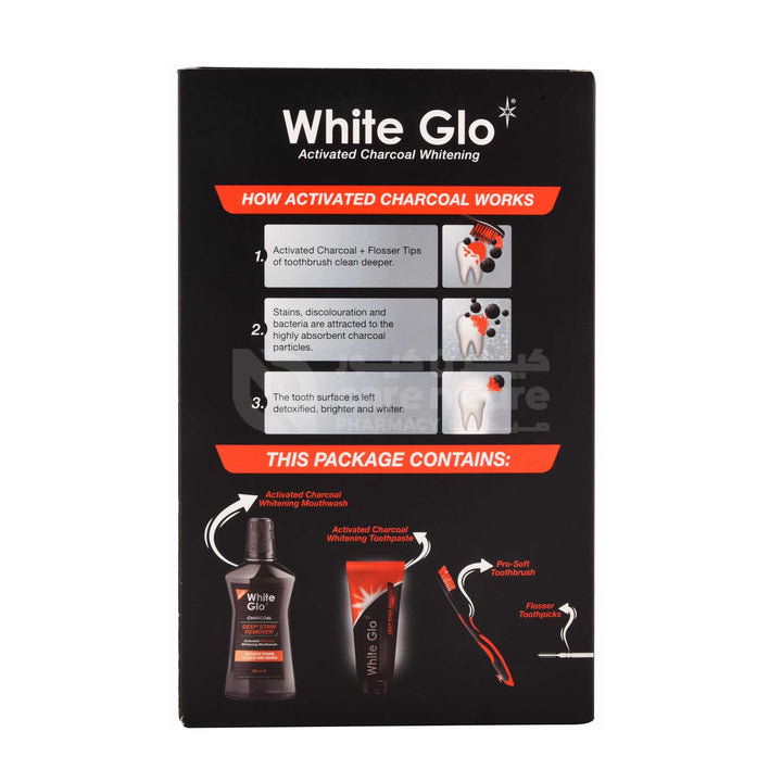 White Glo Charcoal Deep Stain Remover Mouthwash