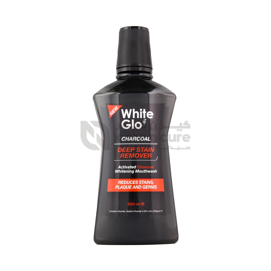 White Glo Charcoal Deep Stain Remover Mouthwash