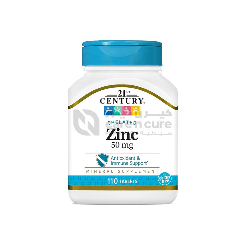 Buy 21st Century Zinc 50 Mg 110 Tablets Buy 1 Get 1 Online In Qatar View Usage Benefits And 5404