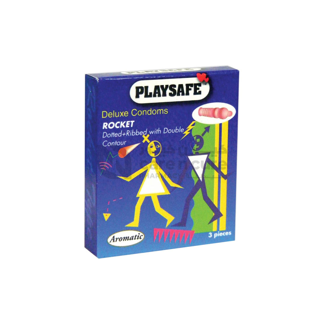 Playsafe Rocket Type Condom - 3 Pieces