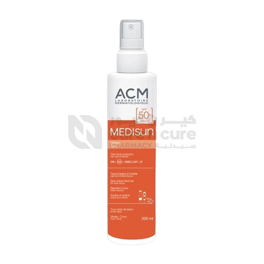 Acm Medisun Sunscreen Spray Spf50+ 200 ml