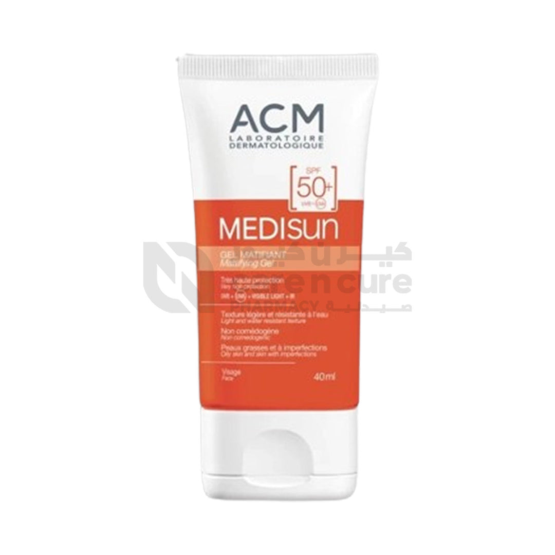 Acm Medisun Mattifying Sunscreen Gel Spf50+ 40 ml