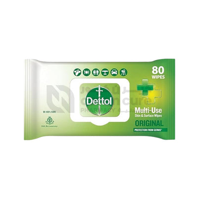 Dettol Skin & Surface Wipes 80 Pieces