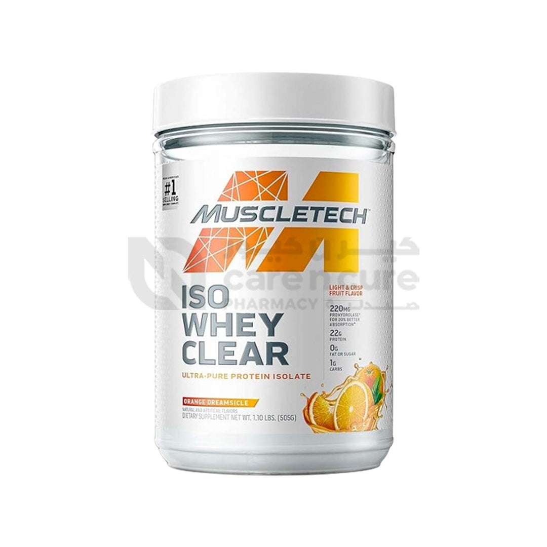 Muscletech Iso Clear Whey 1.1 Lbs Orange Flavour