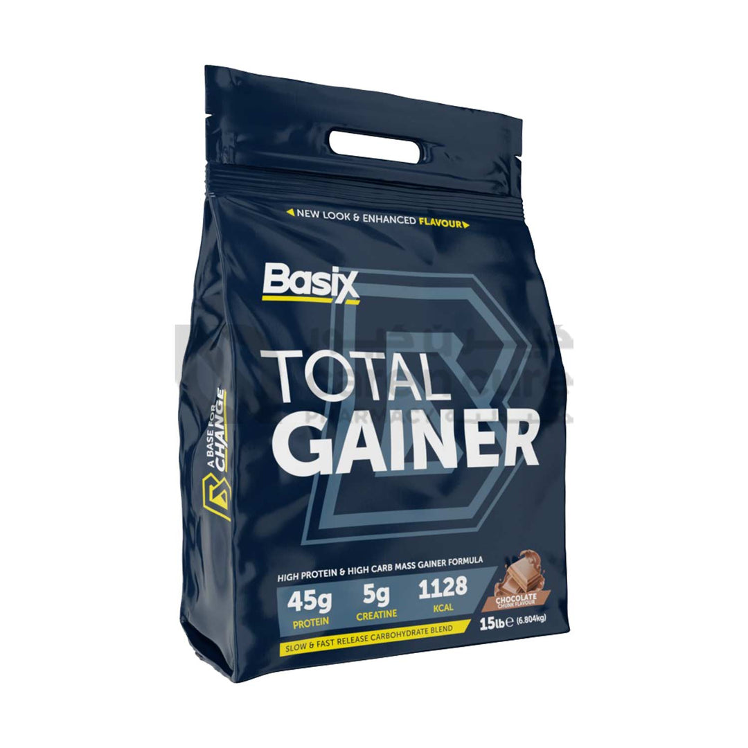 Basix Total Gainer Chocolate Chunk Flavour 15 Lb