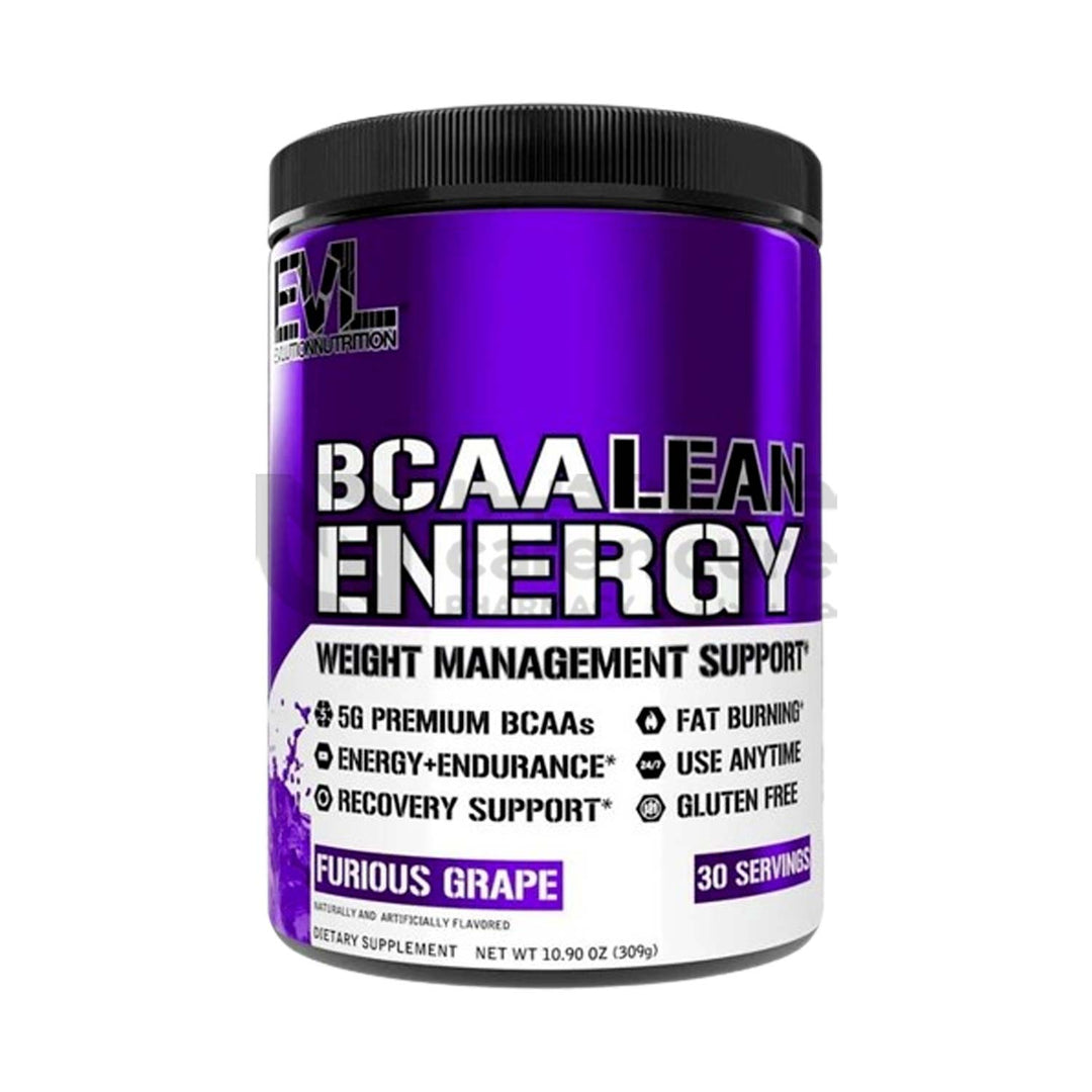 Evl Bcaa Lean Energy Furious Grape 30 Servings 309 gm