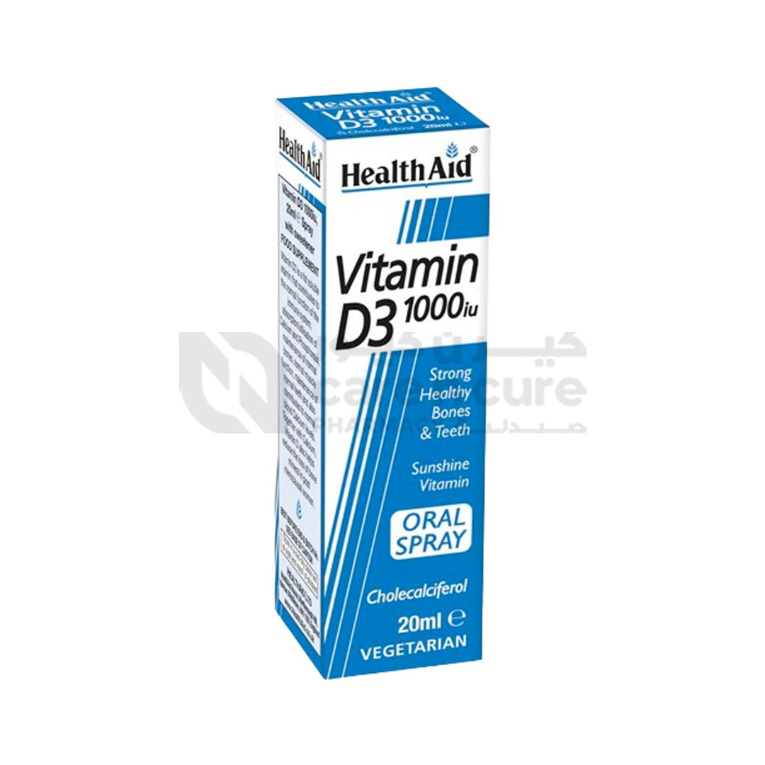 Health Aid Vitamin D3 1000 I.U Spray 20 ml