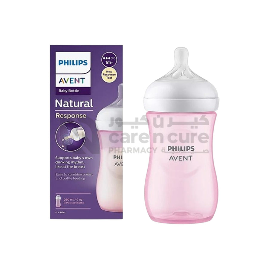 Philips Avent Natural 3.0 Feeding Bottle 260 ml Pink