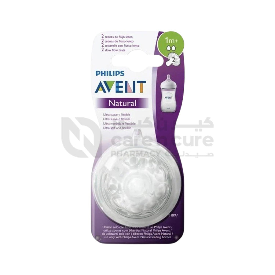 Philips Avent Natural 3.0 Feeding Teats 1 M X2