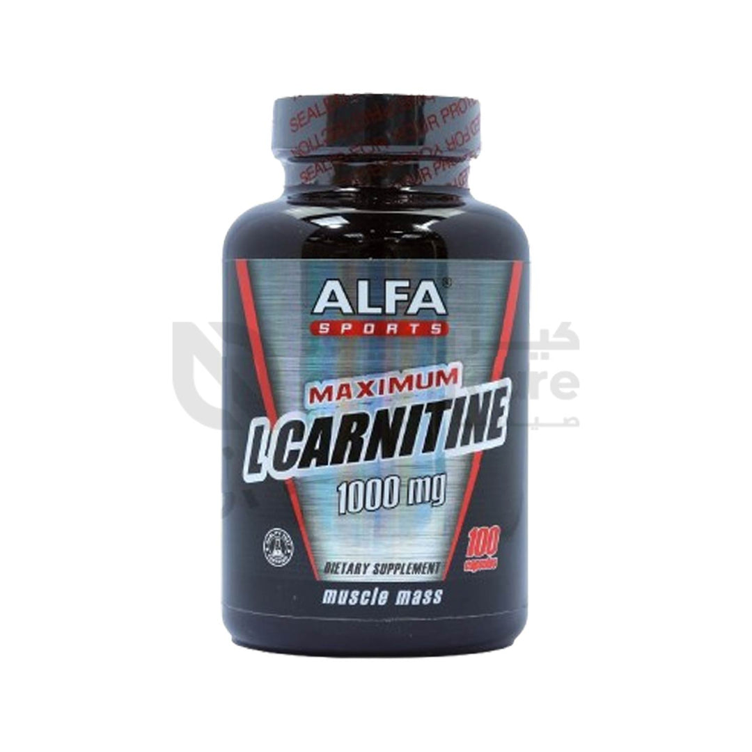 Alfa Sports Max L-Carnitine 1000 mg Capsule 100 Pieces