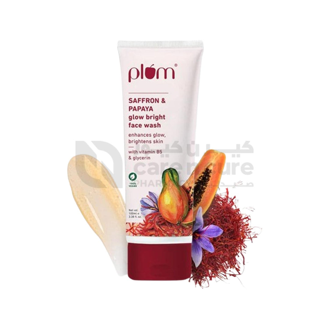 Plum Saffron & Papaya Glow Bright Face Wash