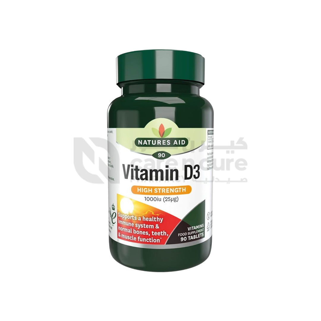 Natures Aid Vitamin D3 1000 Iu Tablets 90 Pieces