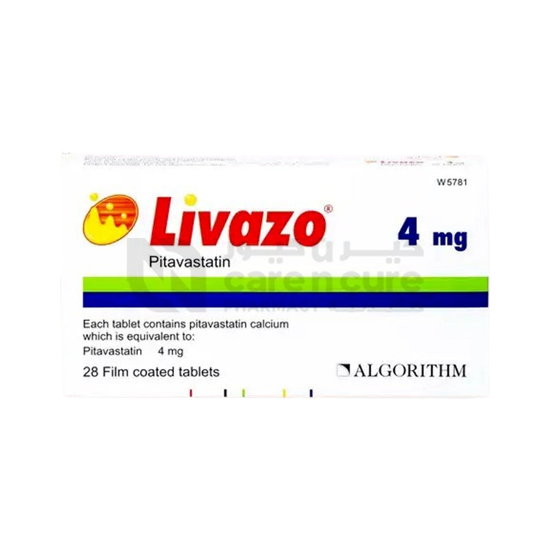 Livazo 4 mg Film Coated Tablet 28 Pieces