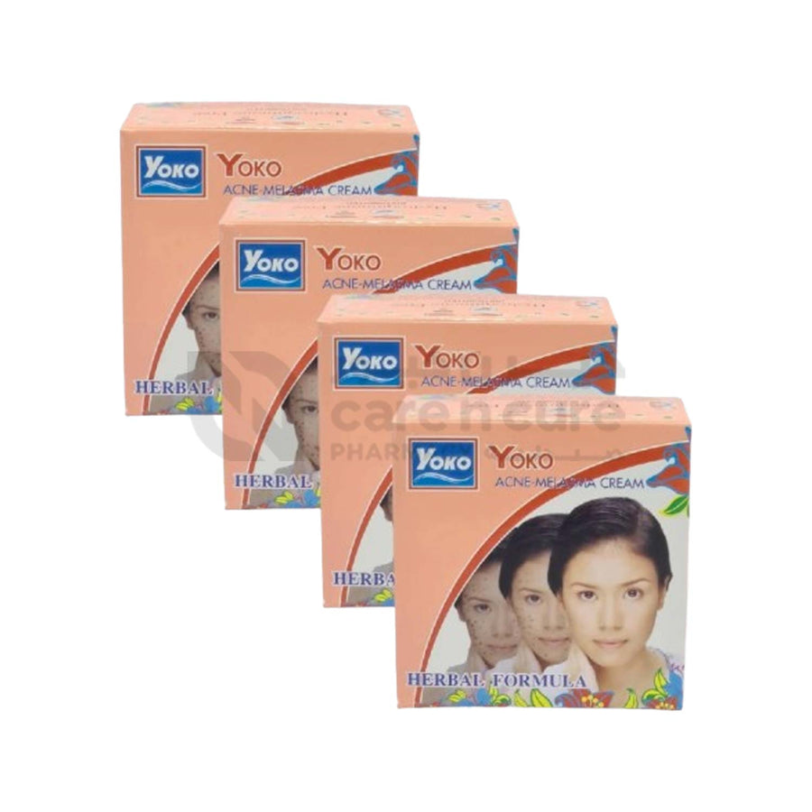 Yoko Acne Herbal Melasma Cream 4gm 4 Pieces Offer