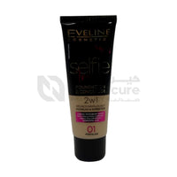 Eveline Selfie Time Foundation & Concealer 01 Porcelain 30ml