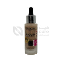 Eveline Liquid Control Foundation With Dropper 025 Light Rose Niacinamide 32 ml