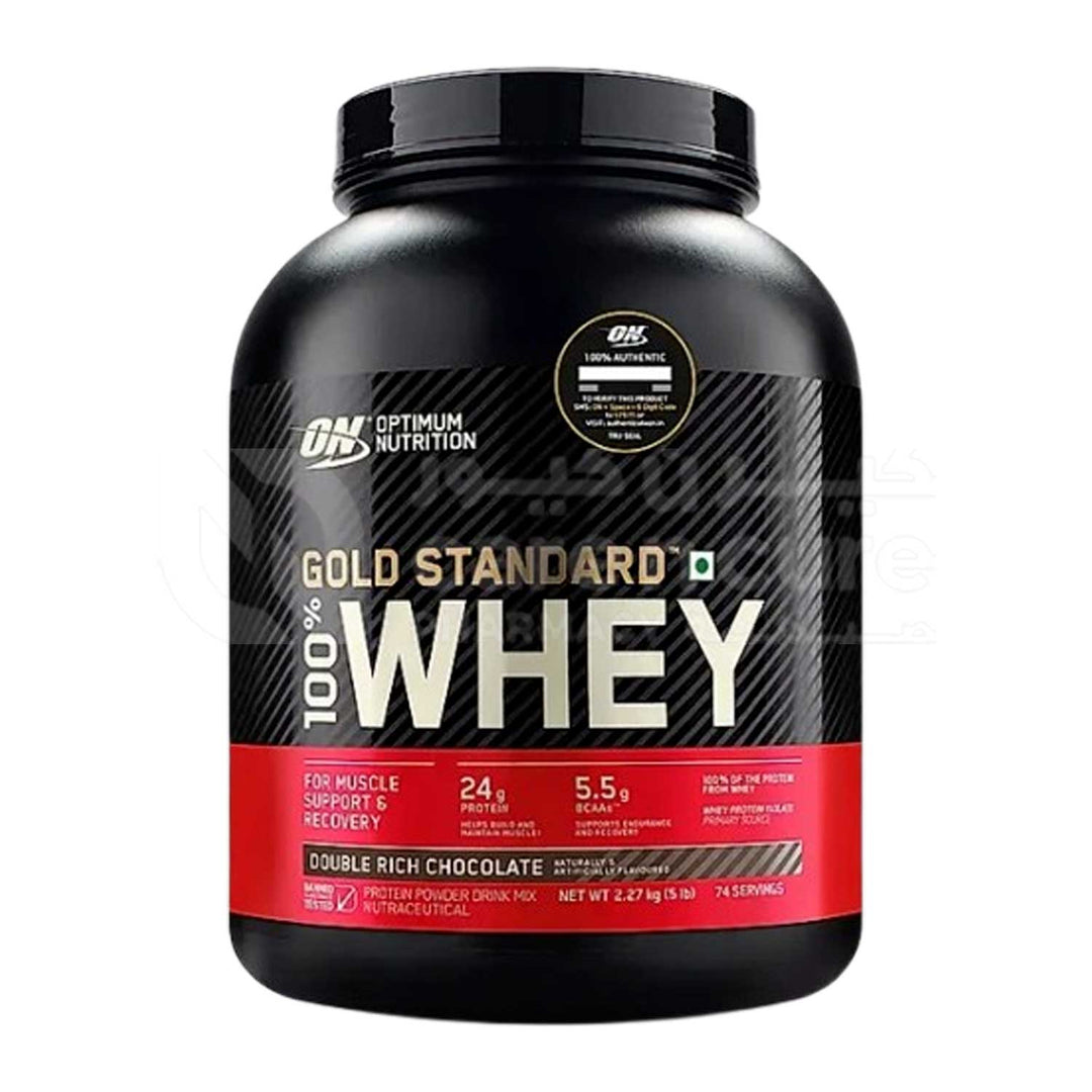 On Gold Standard 100% Whey Protein Double Rich Chocolate 5LBS(2.26 KG)