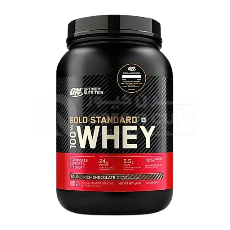 On Gold Std. 100% Whey Protein Double Rich Chocolate 2 Lb(907 gm)