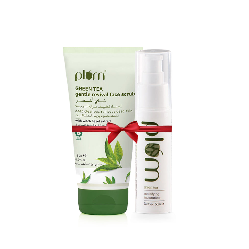 Plum Green Tea Face Scrub 150 ml+ Moisturizer 50 ml Offer