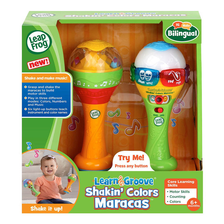 Leapfrog Learn & Groove Shaking colors maracus - (BILINGUAL UK+FR)