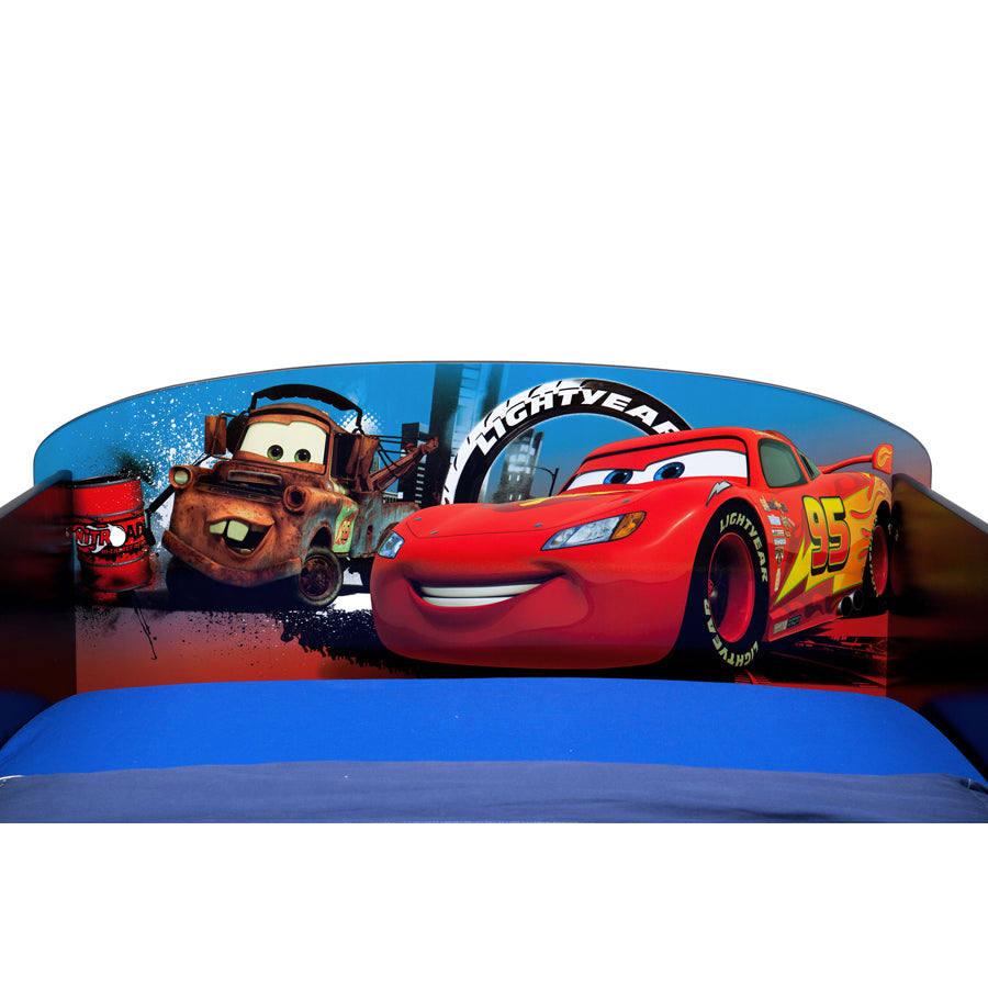 Delta Children - Cars Wooden Bed With Bed Rail