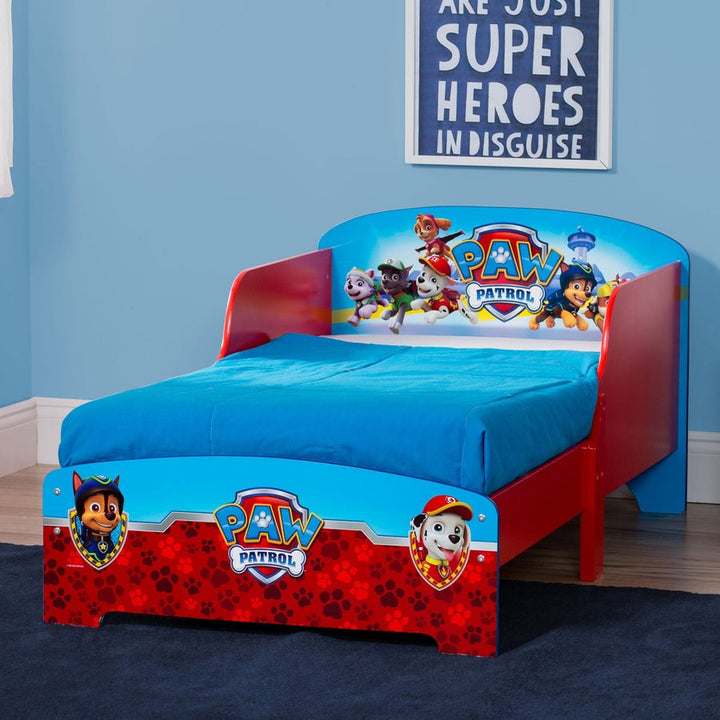 Delta Children - Paw Patrol Wooden Bed W/ Rail