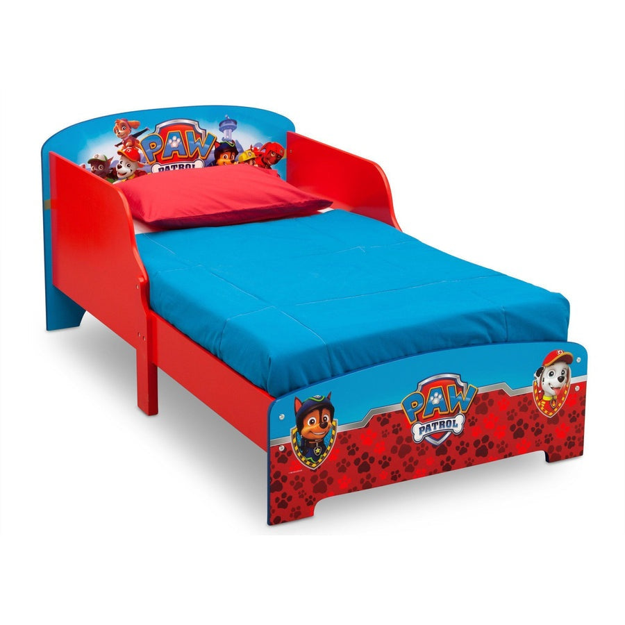 Delta Children - Paw Patrol Wooden Bed W/ Rail