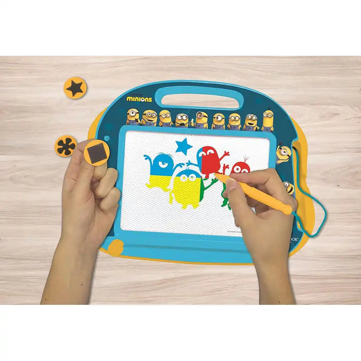 Lexibook - Minions Magnetic Multicolor Drawing Board A5 W/Accessories