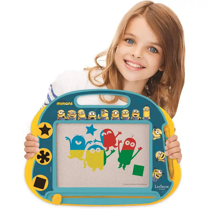 Lexibook - Minions Magnetic Multicolor Drawing Board A5 W/Accessories