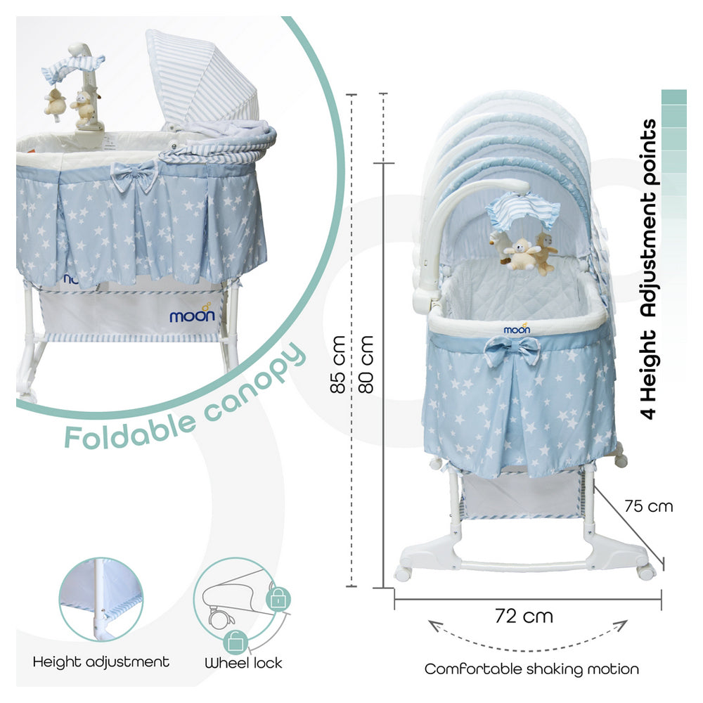 مون سوفي - مهد قابل للتحويل 4 في 1 (بلو ستار)