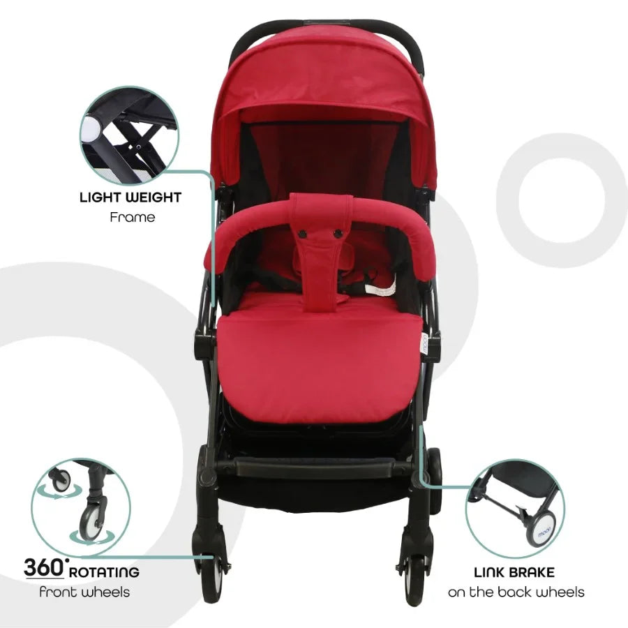 Moon Travel Lite Cabin Stroller (Fire Red)