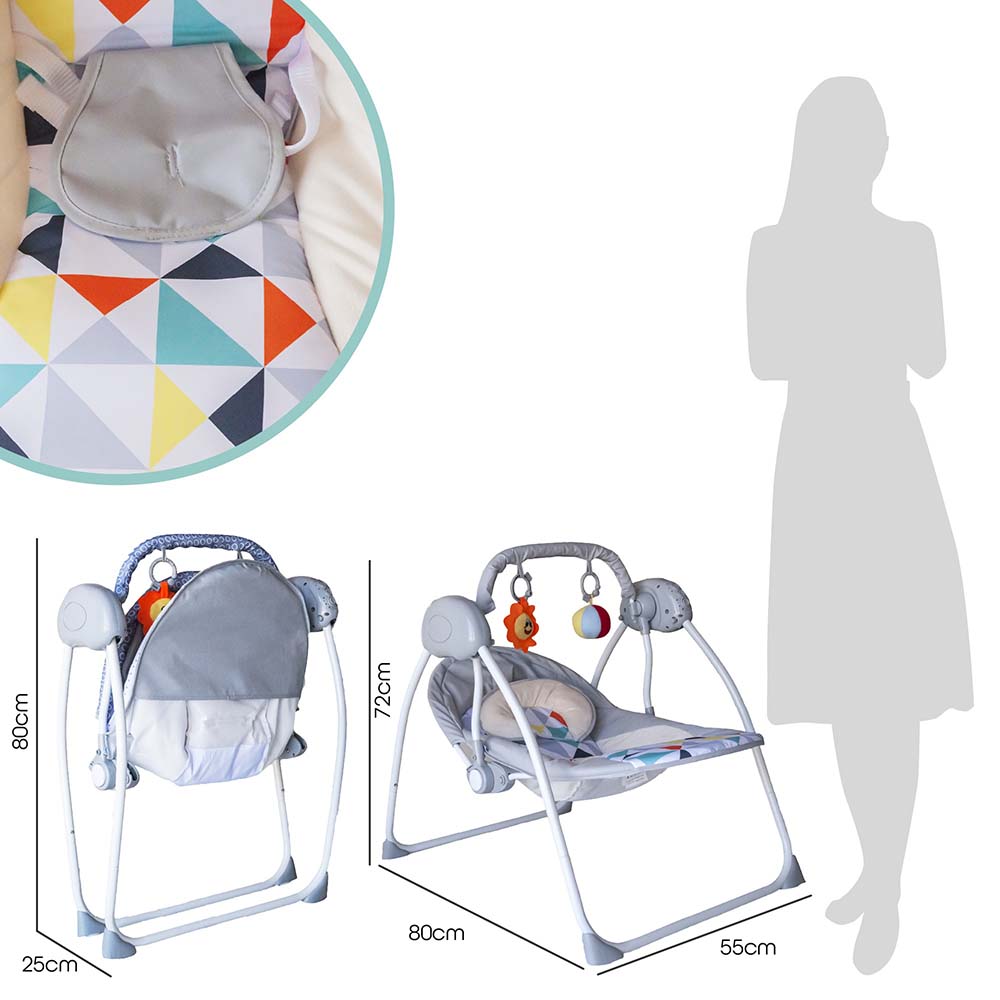 Moon - Bungee Electric Swing (Light Grey)