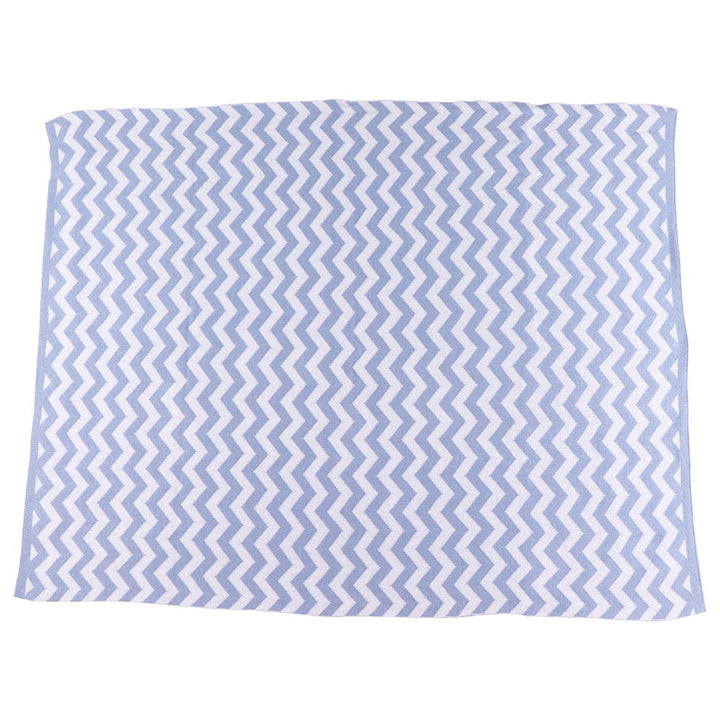 Moon - Soft Stretchy Knitted Cotton Swaddle 70x90cm (Blue)