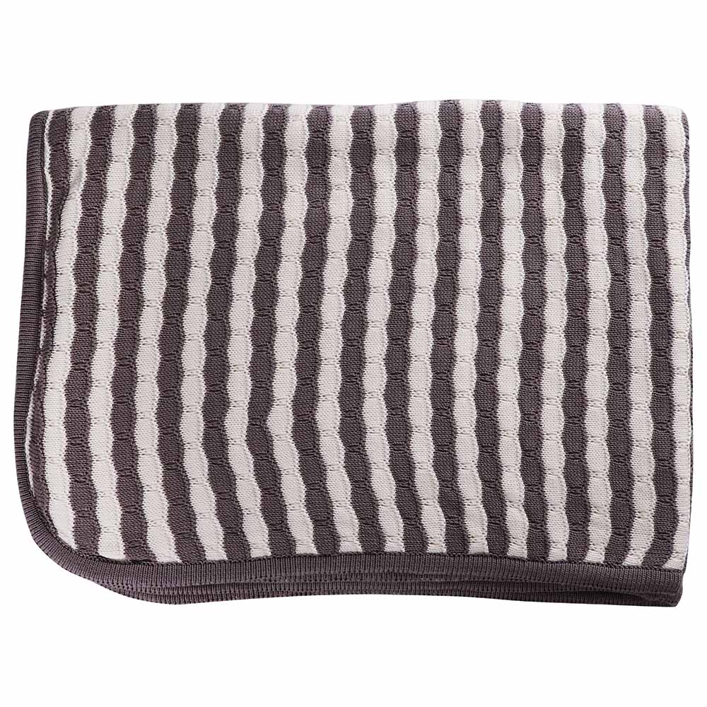 Moon Cushy - 100% Cotton Knitted Furs Baby Blanket 76x102cm - (Grey)