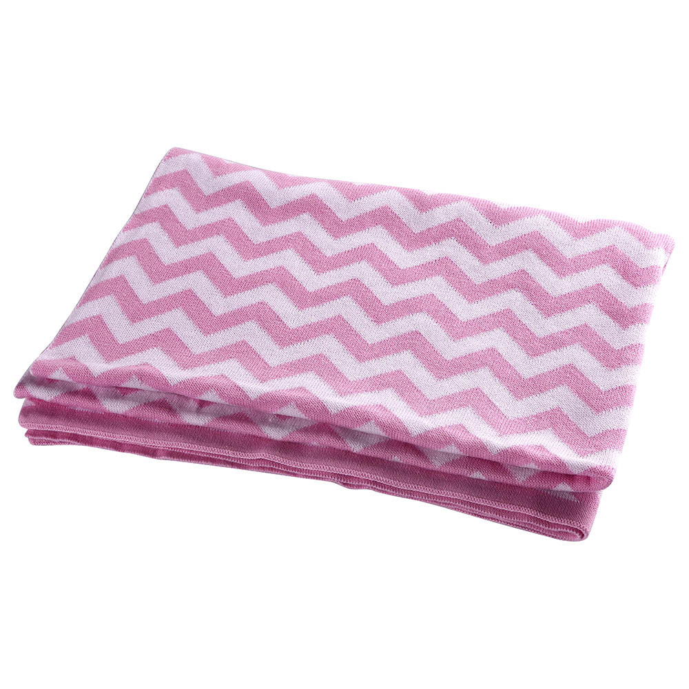 Moon - Soft Stretchy Knitted Cotton Swaddle 70x90cm (Pink)