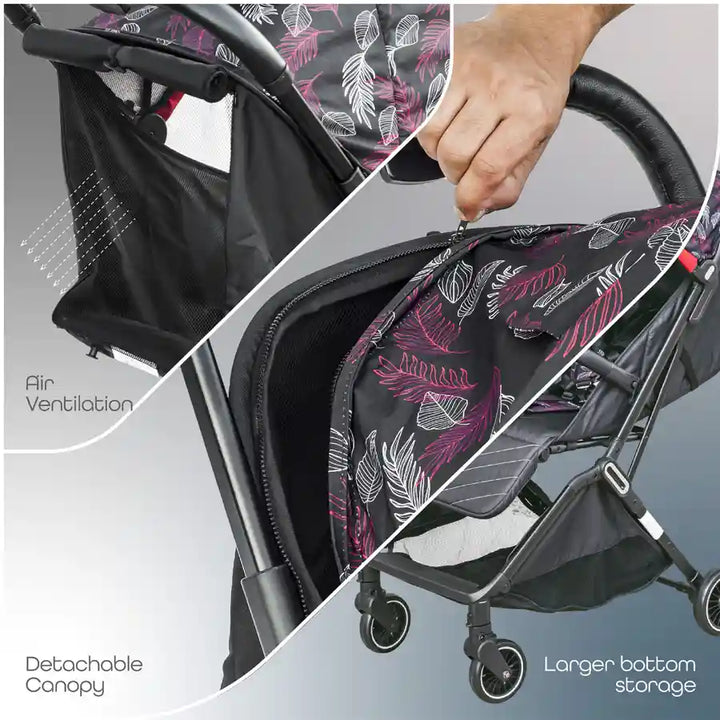 Moon Autofold Stroller (Feather Black)