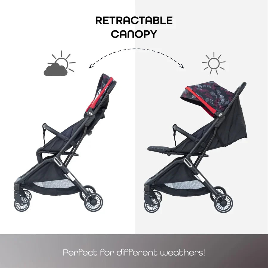 Moon Autofold Stroller (Feather Black)