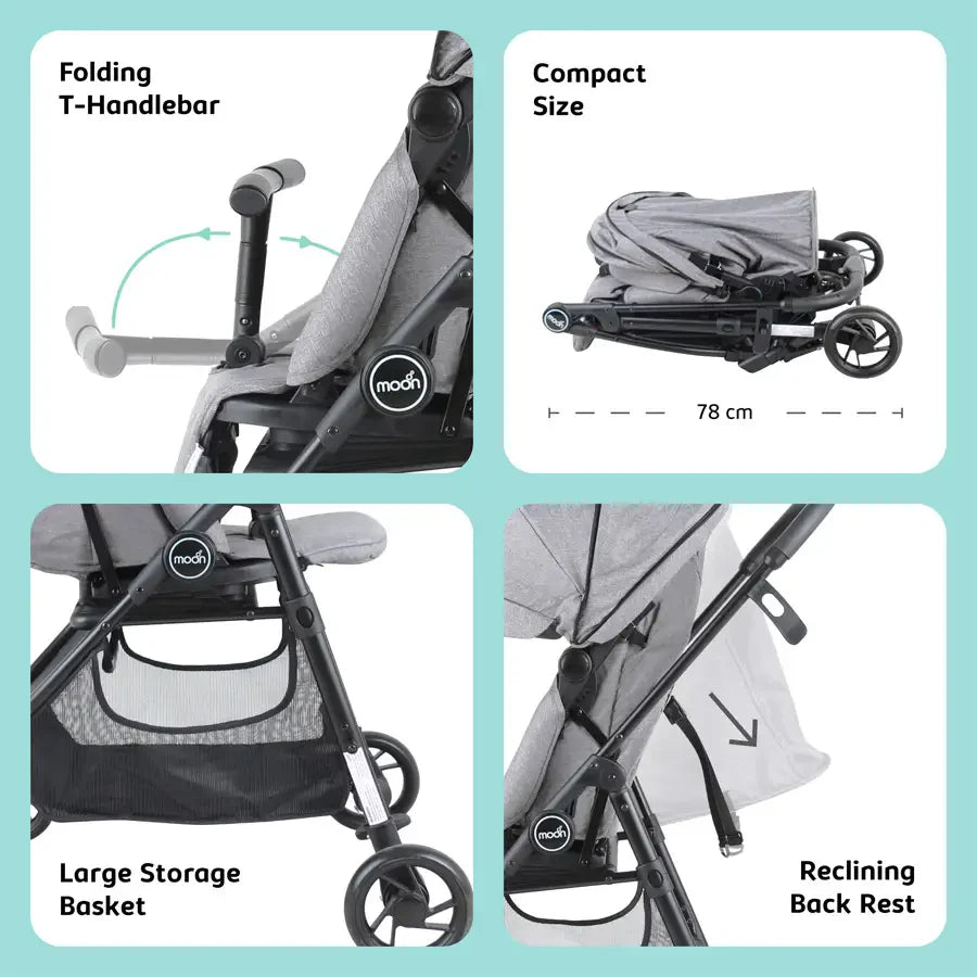 Moon 360 Stroller (Grey)