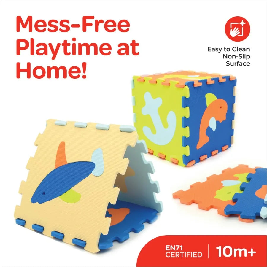 Moon Puzzle Activity Floor Mat Ocean World 9pcs