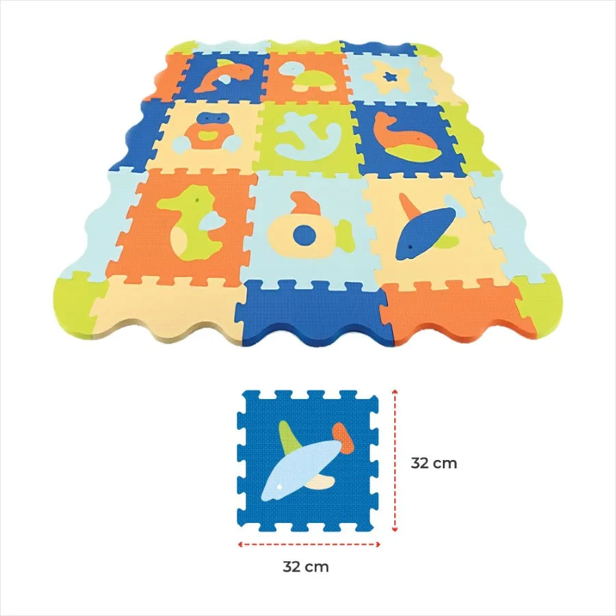 Moon Puzzle Activity Floor Mat Ocean World 9pcs