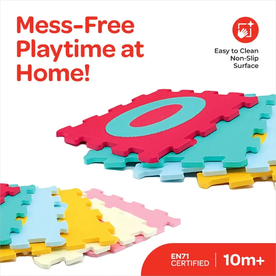 Moon Puzzle Activity Floor Mat Numbers 10pcs