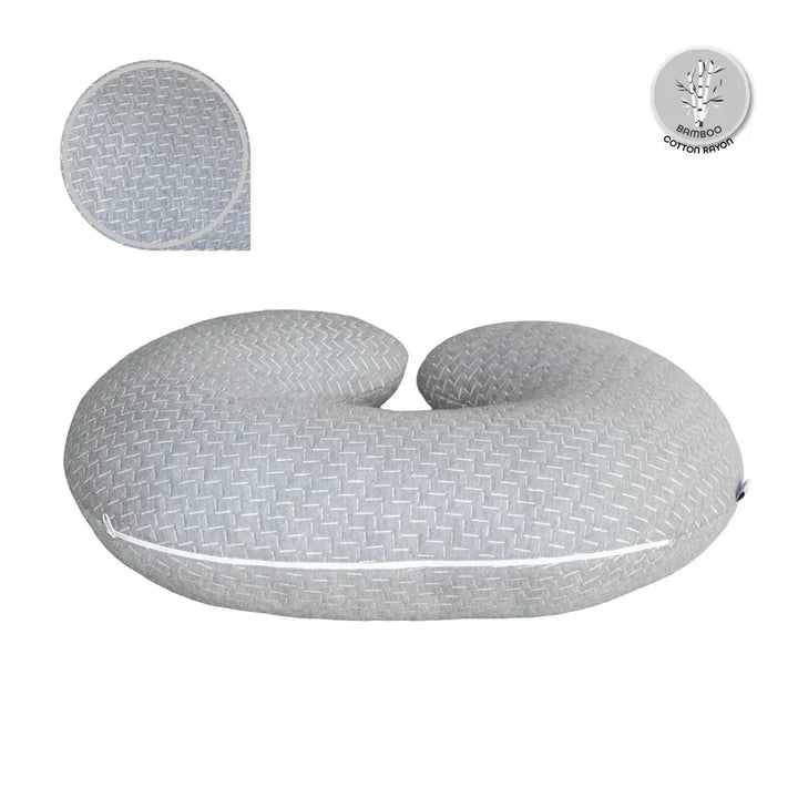 Moon - Feeding Pillow with Bamboo Rayon (Grey)