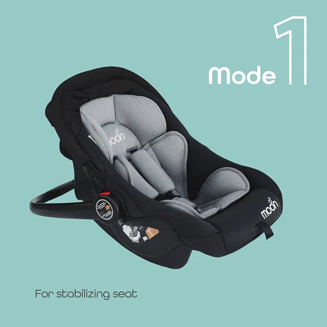 Moon - Bibo Baby Carrier/Car Seat (Black)