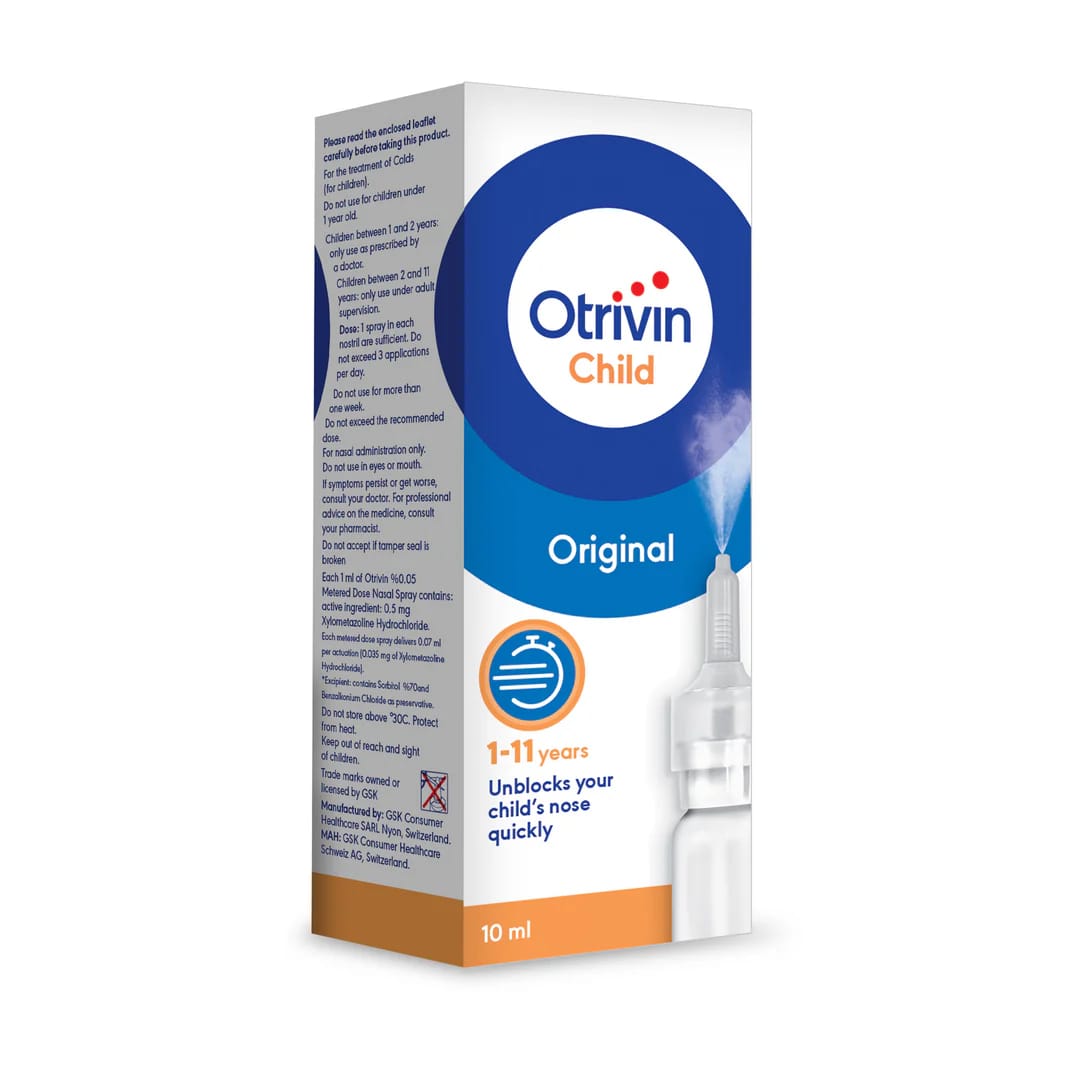 Otrivin Children 0.5% Metered Nasal Spray 10ml